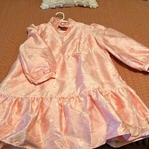 Tuckernuck Pink Satin Textured palmerston dreas size L